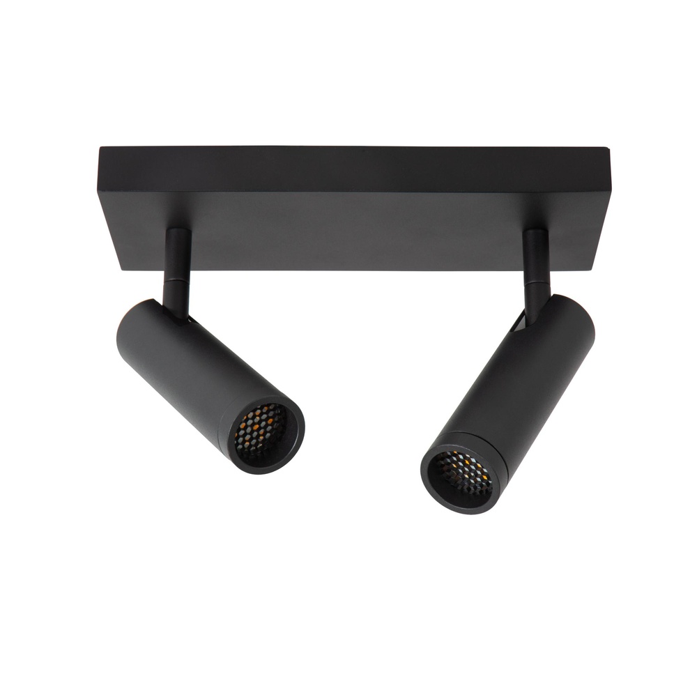 Lucide Strakke plafondlampGrado 2-lichts zwart - 22974/02/30